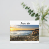 Adriatisch strand briefkaart (Staand voorkant)