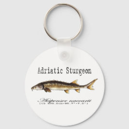 Adriatische Sturgeon Item Sleutelhanger