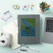 Adriatische Zee Flight-kaart Sticker (iPad Cover)