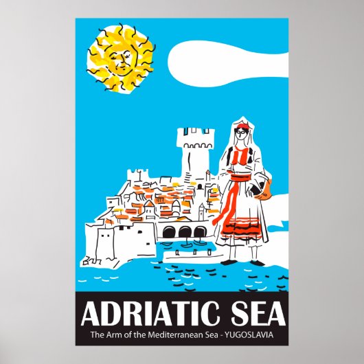 Adriatische Zee Poster (Voorkant)