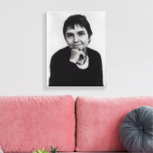 Adrienne Cecile Rich, jaren zeventig Canvas Afdruk (Insitu (Woonkamer))