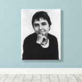 Adrienne Cecile Rich, jaren zeventig Canvas Afdruk (Insitu (Houten vloer))