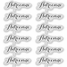 Adrienne — Cursive Schriftnaamlabelstickers Sticker