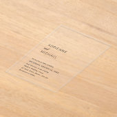 Adrienne Eenvoudige Moderne Bruiloft Acryl Uitnodigingen (Laagn)