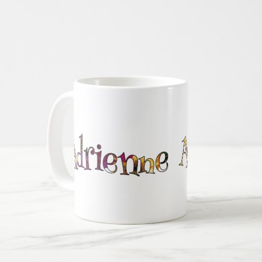 Adrienne's Colorful Fun Mok (Voorkant links)