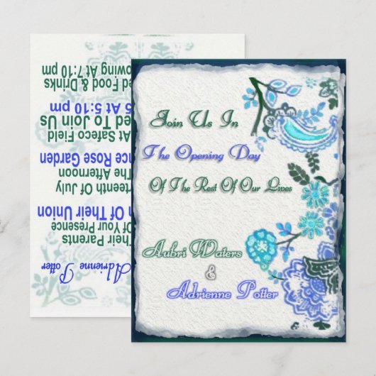 Adrienne's laatste uitnodiging (Voorkant / Achterkant)