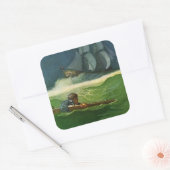 Adrift bij Zee Sticker (Envelop)