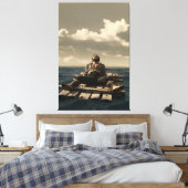 Adrift canvas print (Insitu (Slaapkamer))