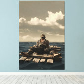 Adrift canvas print (Insitu (Houten vloer))
