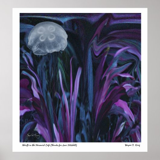 Adrift in de Zeemeermin Cafe (Goddank voor Joni Mi Poster (Voorkant)