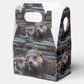 **"Adrift in Love: Mummy en Baby Otter"** Bedankdoosjes (Geopend)