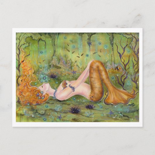 Adrift mermaid Briefkaart van Renee L. Lavoie (Voorkant)