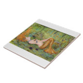 Adrift mermaid fantasy keramische tegel door Renee Tegeltje (Zijkant)