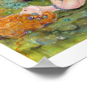 Adrift mermaid wikkelde canvasafdruk door Renee Poster (Hoek)