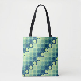 Adrift Polka Grid Tote Bag