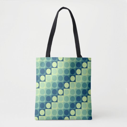 Adrift Polka Grid Tote Bag (Voorkant)