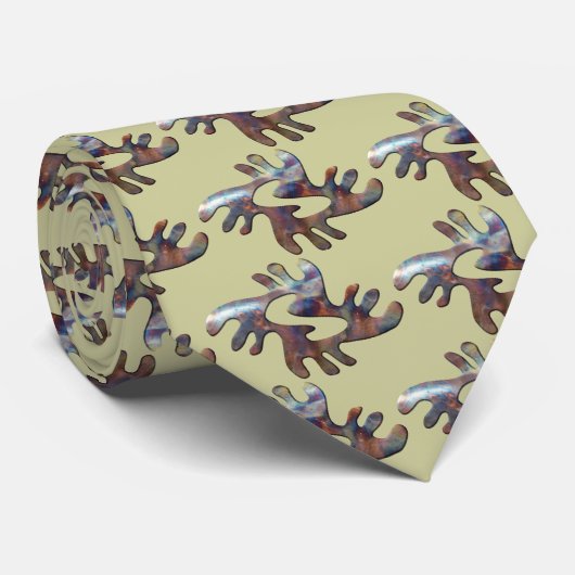 Adrinka-peace-koper Stropdas (Opgerold)