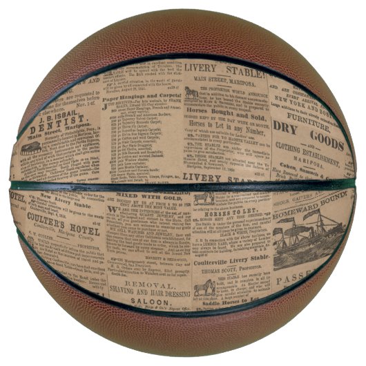 Ads of the Past, NY 1856 Basketball Basketbal (Voorkant)