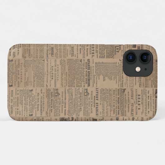 Ads of the Past, NY 1856 iPhone / iPad case (Achterkant (horizontaal))