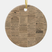 Ads of the Past, NY 1856 Keramisch Ornament (Voorkant)