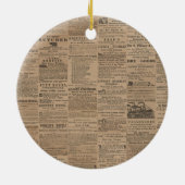 Ads of the Past, NY 1856 Keramisch Ornament (Achterkant)