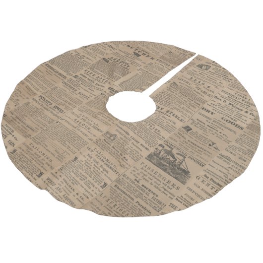 Ads of the Past, NY 1856 Kerstboom Rok (Gekanteld)