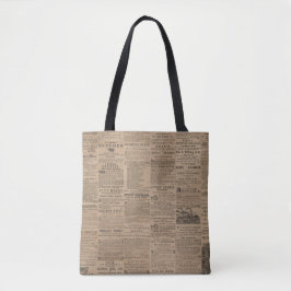 Ads of the Past, NY 1856 Tote Tote Bag