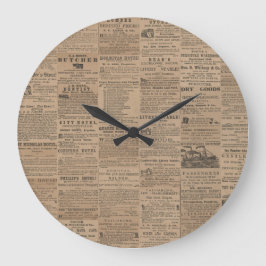 Ads of the Past, NY 1856 Wall Clock Grote Klok