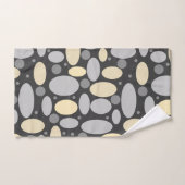 Adstract geposte stipkaaltjes retro print pat bad handdoek (Handdoek)