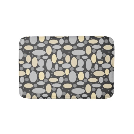 Adstract geposte stipkaaltjes retro print pat badmat (Voorkant)