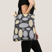 Adstract geposte stipkaaltjes retro print pat tote bag (Dichtbij)