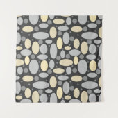 Adstract geposte stipkaaltjes retro  print pat wandkleed (Voorkant)