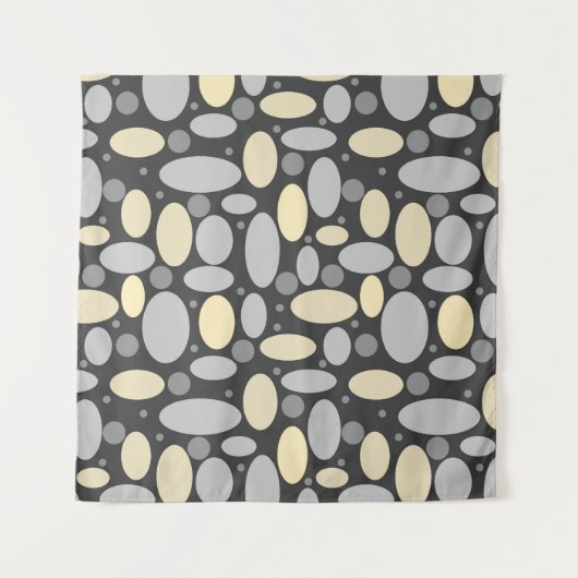 Adstract geposte stipkaaltjes retro  print pat wandkleed (Voorkant)