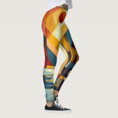 Adstracte zonsondergang leggings (Rechts)