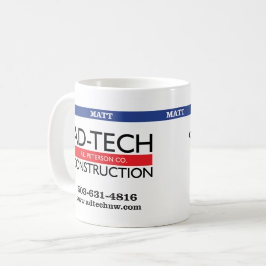 AdTechMugMATT Koffiemok (Voorkant links)