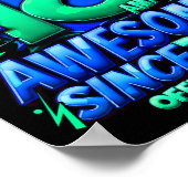 Adult 18 Year Old For Boys 18th Birthday Boy  Poster (Hoek)