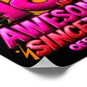 Adult 18 Year Old For Boys 18th Birthday Boy  Poster (Hoek)