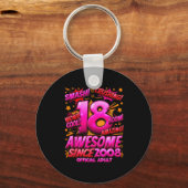 Adult 18 Year Old For Boys 18th Birthday Boy  Sleutelhanger (Voorkant)