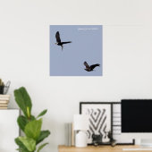 Adult and immature eagles poster (Thuiskantoor)