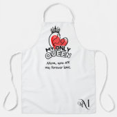 Adult Apron : My Only Queen (white) Schort (Voorkant)