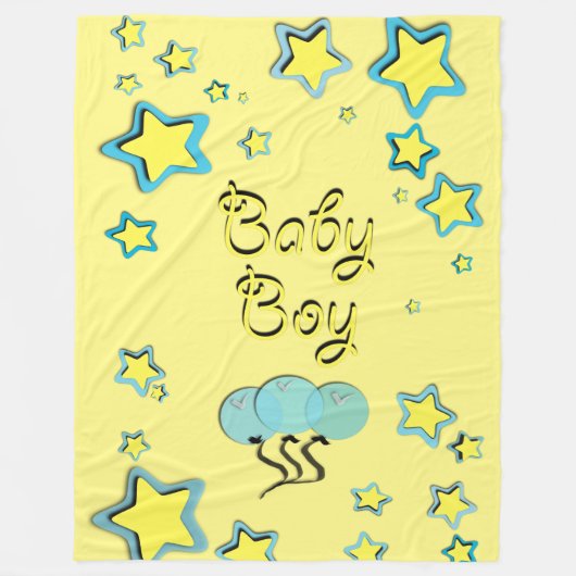 Adult Baby Blanket/ABDL Blanket/Baby Boy Blanket Fleece Deken (Voorkant)