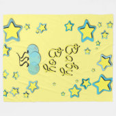 Adult Baby Blanket/ABDL Blanket/Baby Boy Blanket Fleece Deken (Voorkant (Horizontaal))