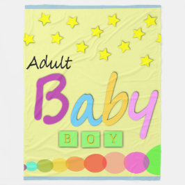 Adult Baby Boy Blanket/Adult Baby Blanket/ABDL Fleece Deken