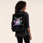 Adult Backpack : None of Yours (black) (Gedragen)