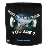Adult Backpack : Who Do You Think (black) (Verwijderbaar gezicht)