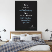 Adult Ballet Dancer Lt. Cer./White Text Lg. Canvas Afdruk (Insitu (Slaapkamer))