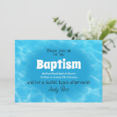 Adult baptisme-uitnodiging kaart (Staand voorkant)