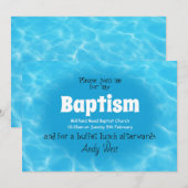 Adult baptisme-uitnodiging kaart (Voorkant / Achterkant)