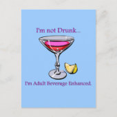 Adult Beverage Enhanced Briefkaart (Voorkant)
