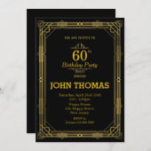 Adult Birthday Invitation Kaart (Voorkant / Achterkant)